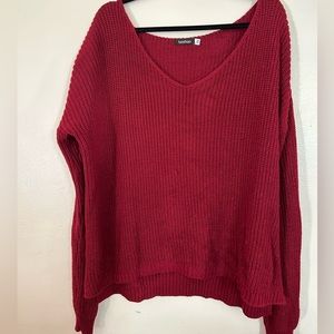 Boohoo v neck sweater